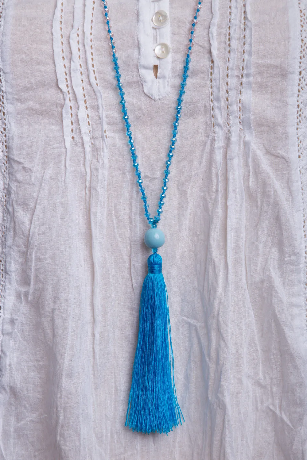 Bead Necklace (Sky)