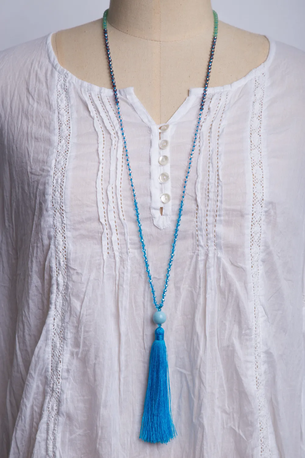 Bead Necklace (Sky)