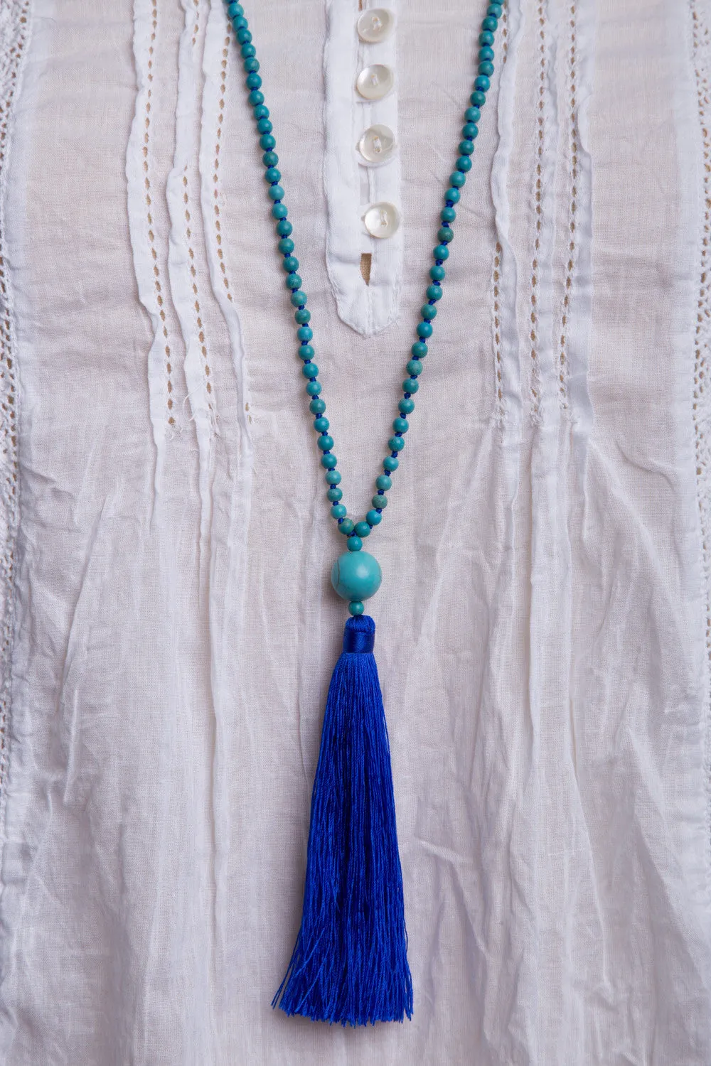 Bead Necklace (Turquoise)