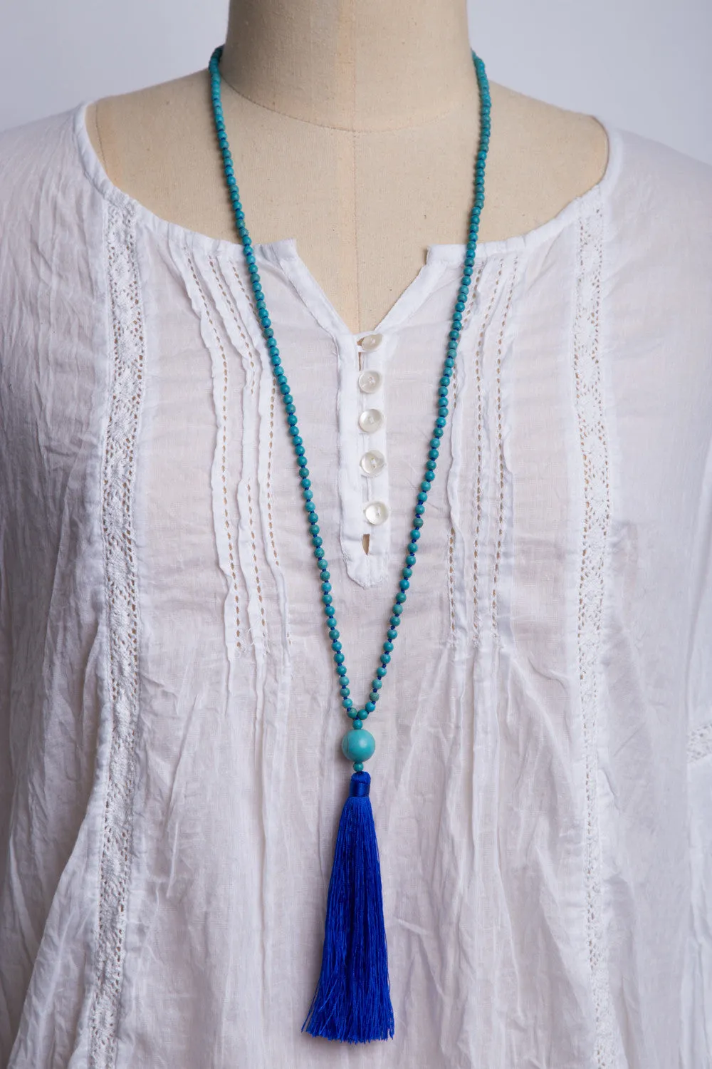 Bead Necklace (Turquoise)