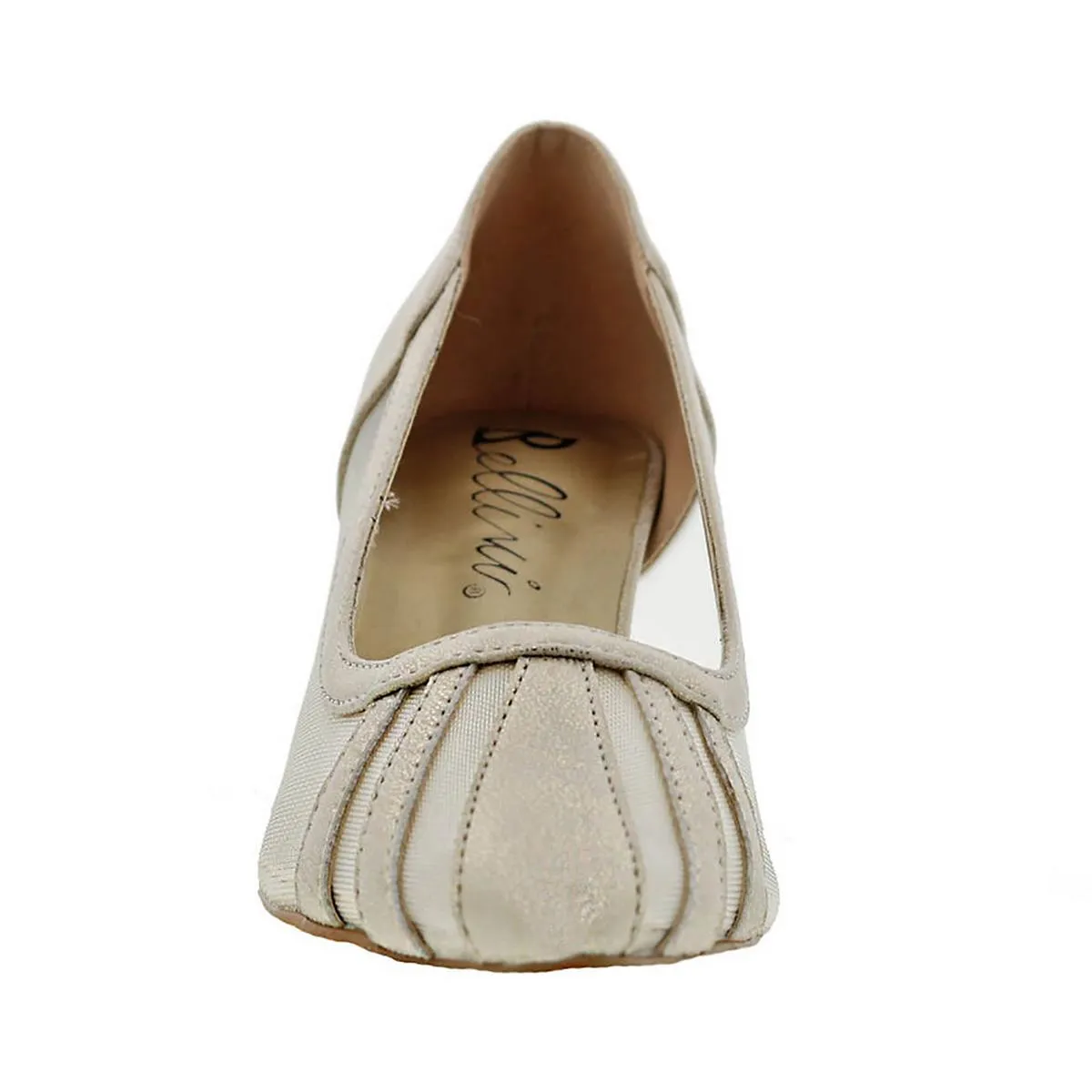 Bellini Womens Blase Faux Leather Pointed Toe Kitten Heels