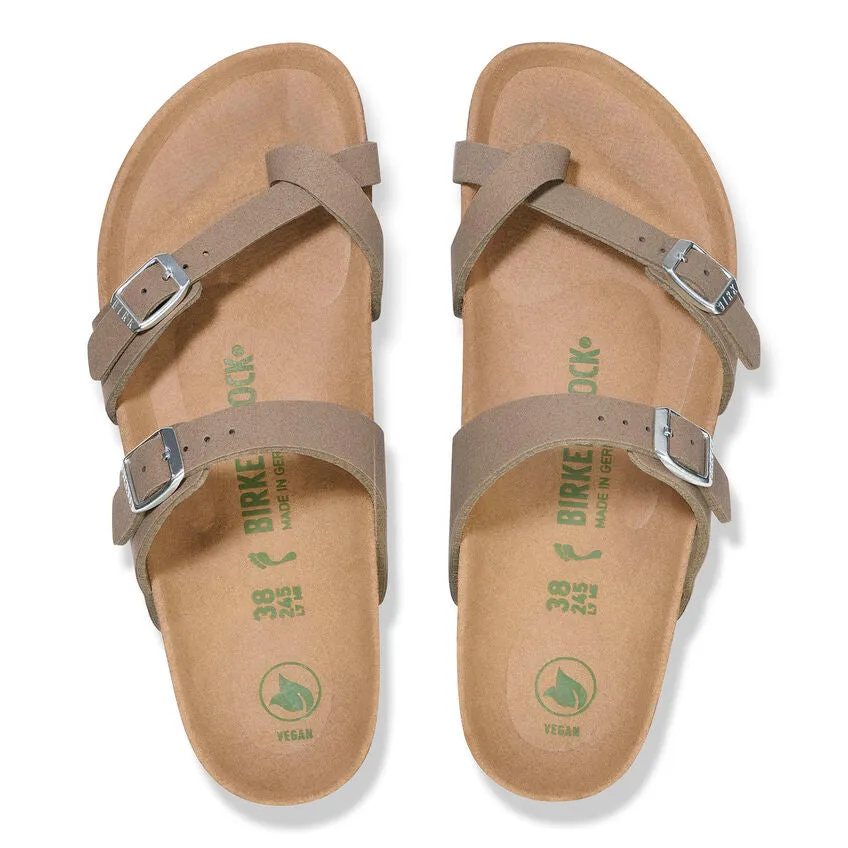 Birkenstock MAYARI Soft Vegan Sandals Grey Brown Taupe Narrow Fit