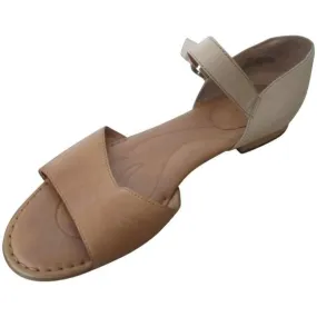Born Tan Boho Beige Sand Open Toe Flats Sandals Size Us