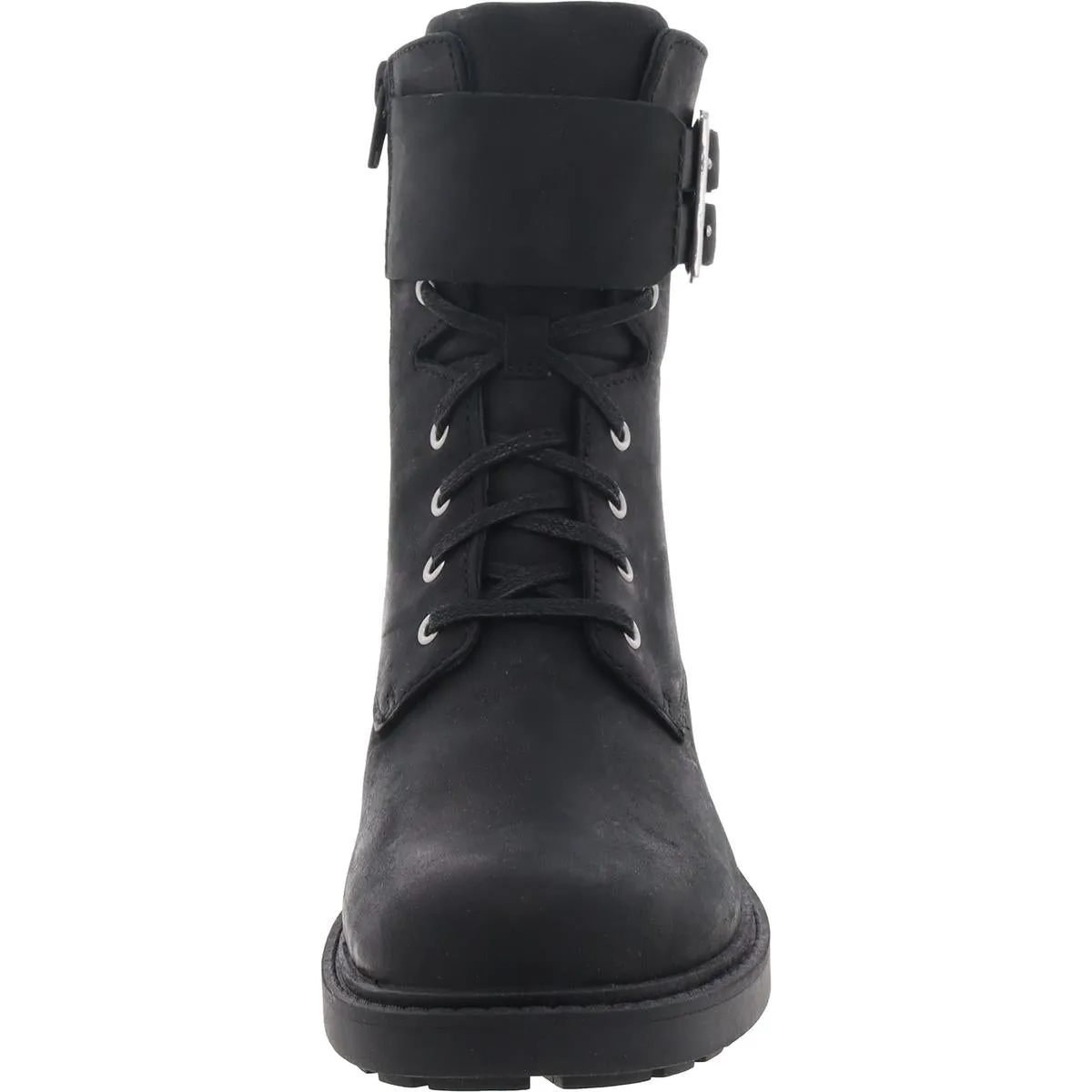 Clarks Womens ORINOCO 2 LACE Leather Cushioned Footbed Combat & Lace-Up Boots