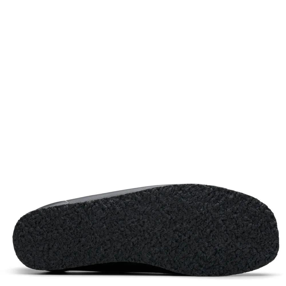 Clarks Women's Wallabee in Black Tumbled Leather