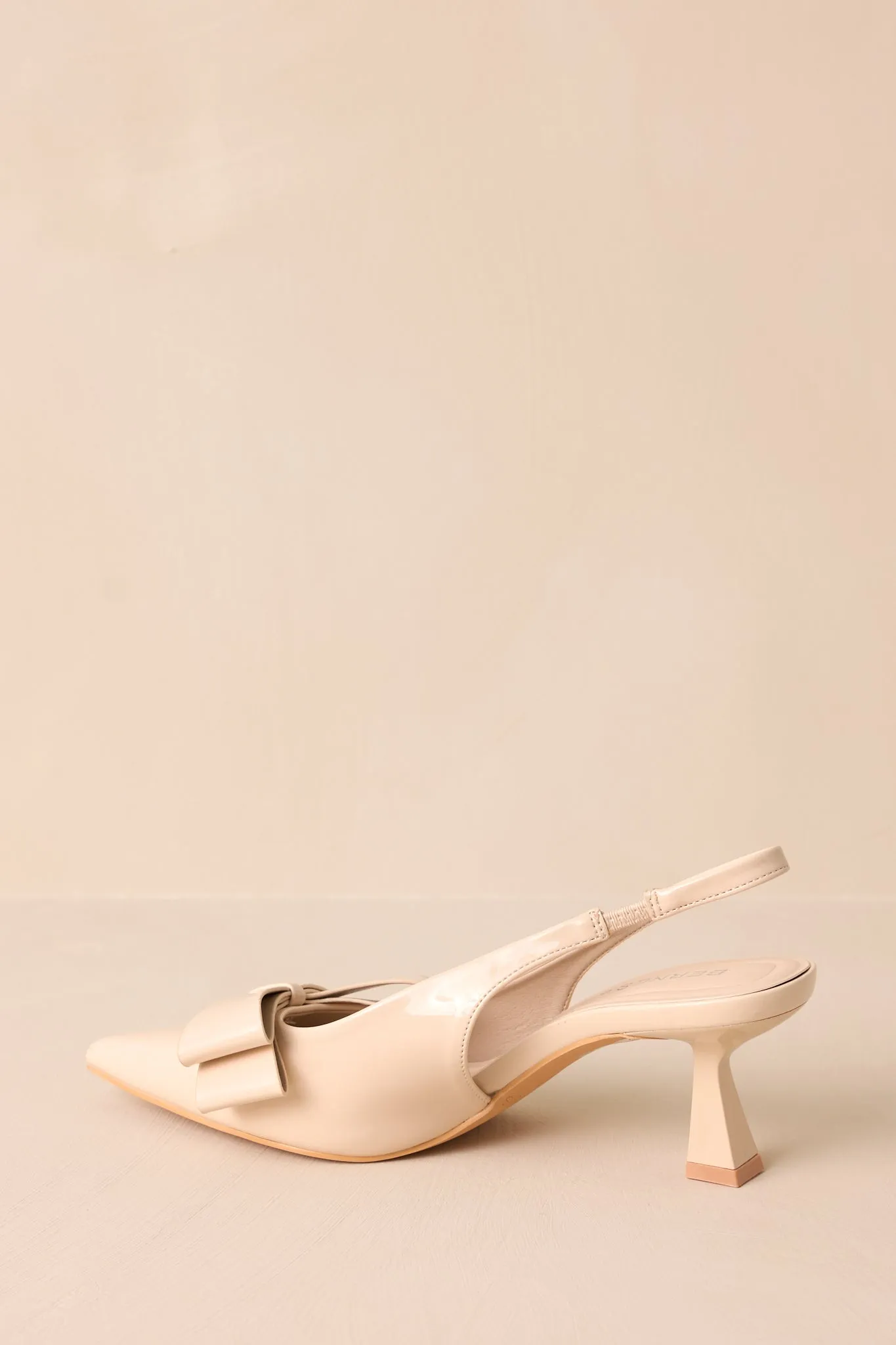 Dreamy Gleam Ivory Slingback Kitten Heels
