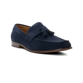 Dune Blaikes Suede Men's Navy Loafers