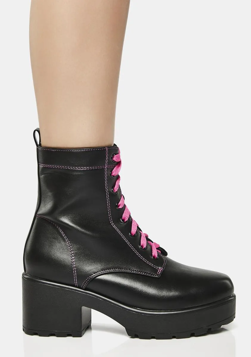 Kitana Heeled Combat Boots