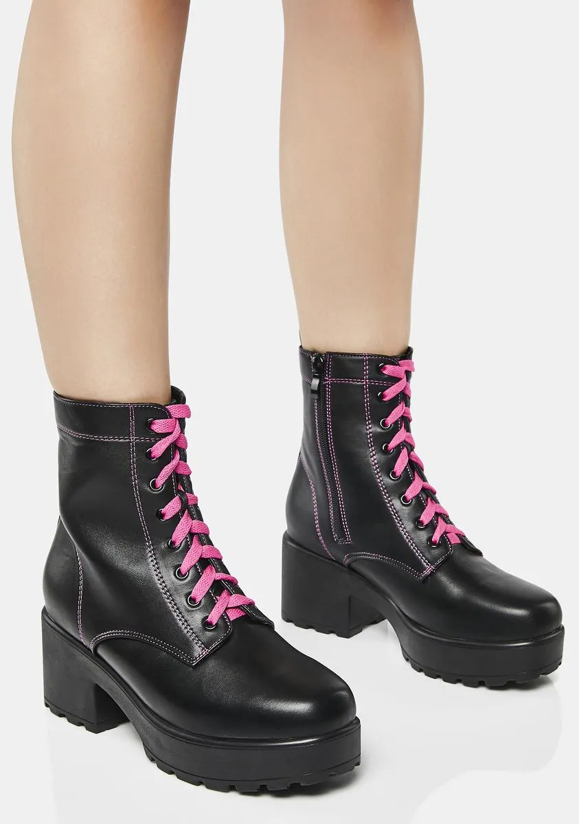 Kitana Heeled Combat Boots