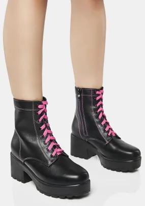 Kitana Heeled Combat Boots