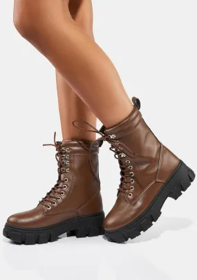 Landscaping Lady Combat Boots