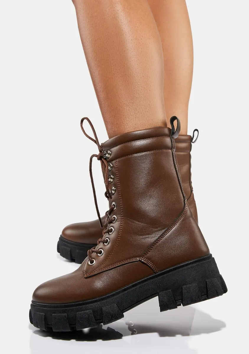 Landscaping Lady Combat Boots
