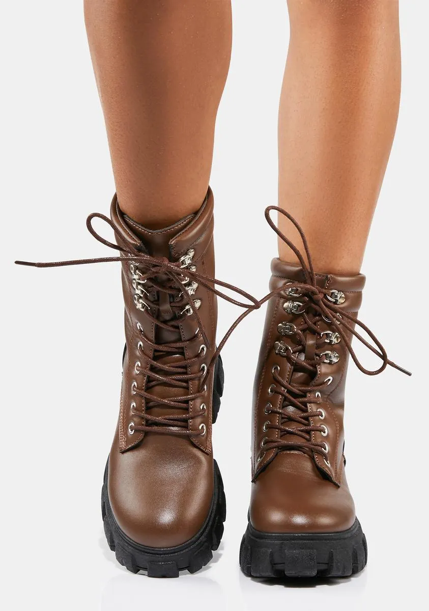 Landscaping Lady Combat Boots