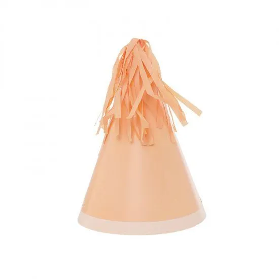 Peach Tassel Topper Party Hats