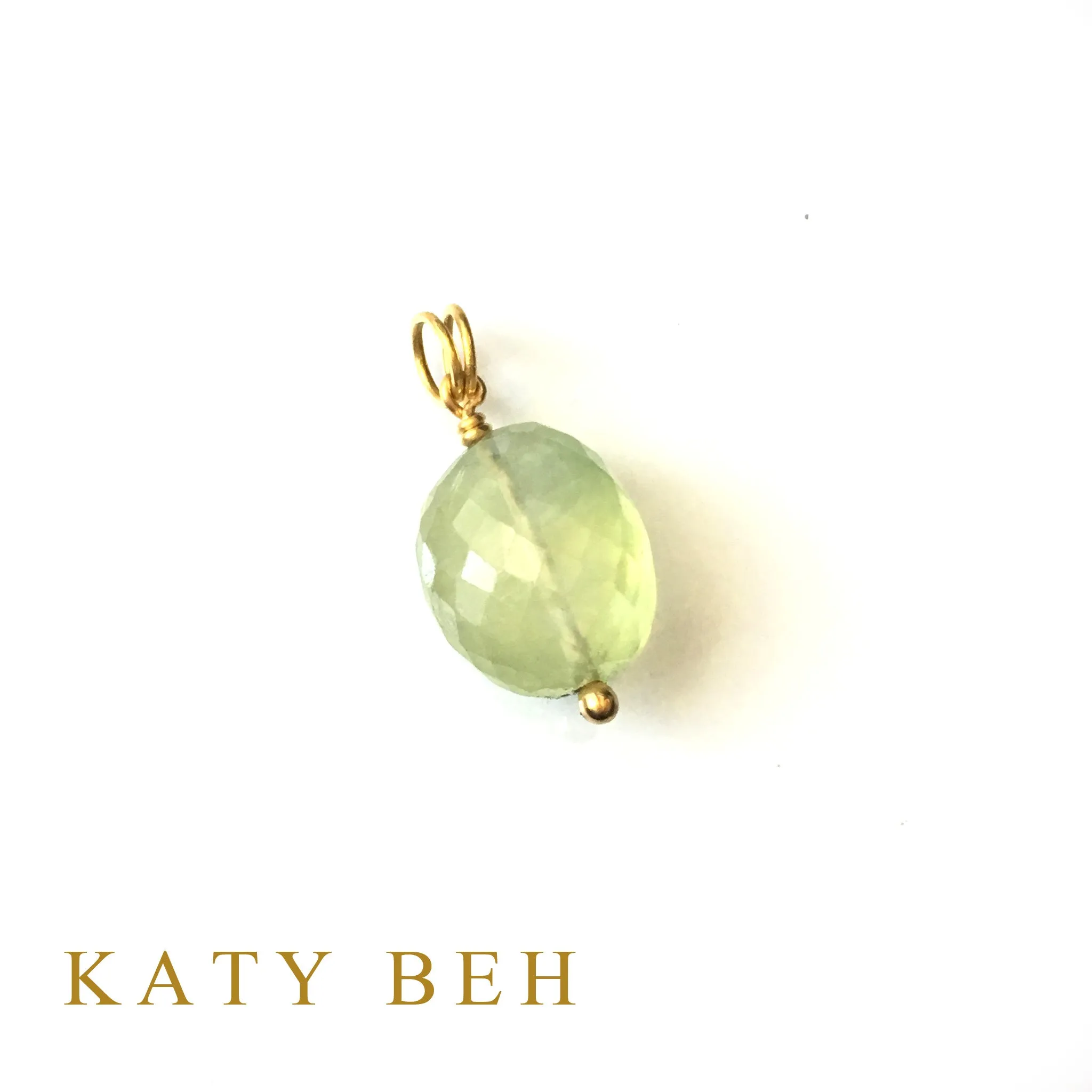 Penny Prehnite Pendant