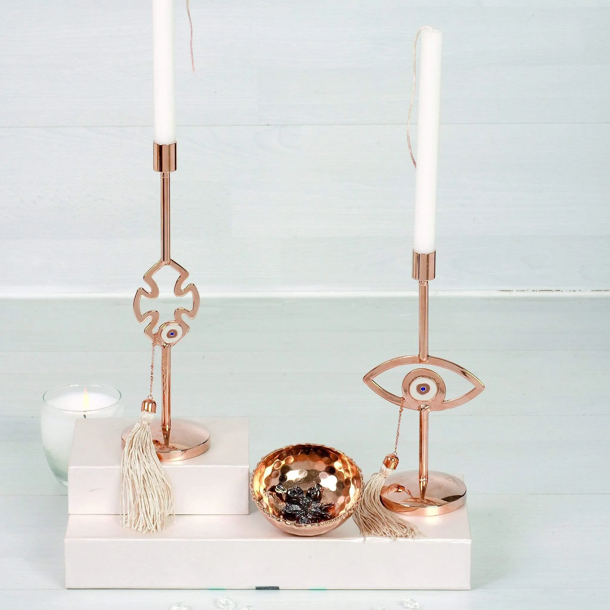 "Mati" Eye Candlesticks